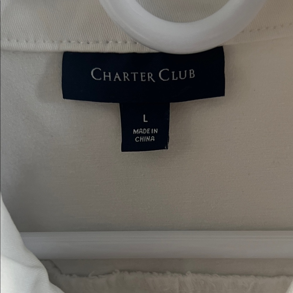 Charter Club Crisp White Jean Jacket - Picture 2 of 5